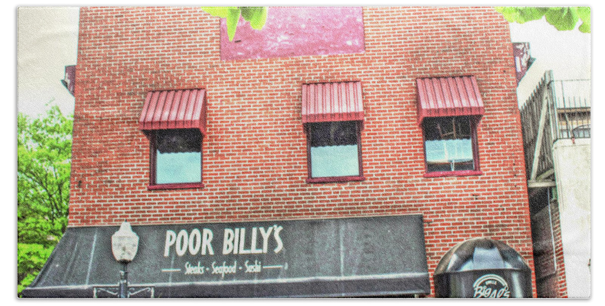 Poor Billy's Bath Towel featuring the photograph Blacksburg VA Virginia - Poor Billy's and Big Al's by Dave Lynch