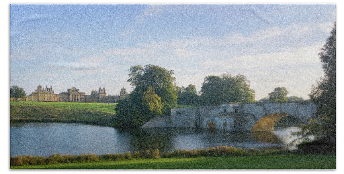 History Hand Towel featuring the photograph Blenheim Palace by Joe Winkler