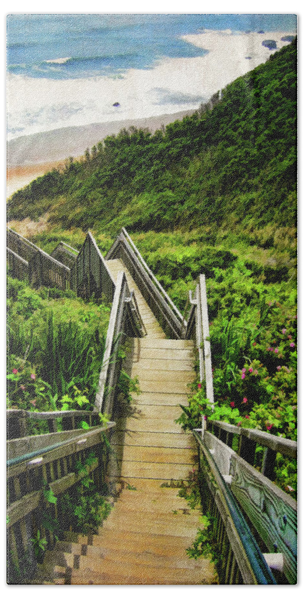 #faatoppicks Bath Sheet featuring the photograph Block Island by Lourry Legarde
