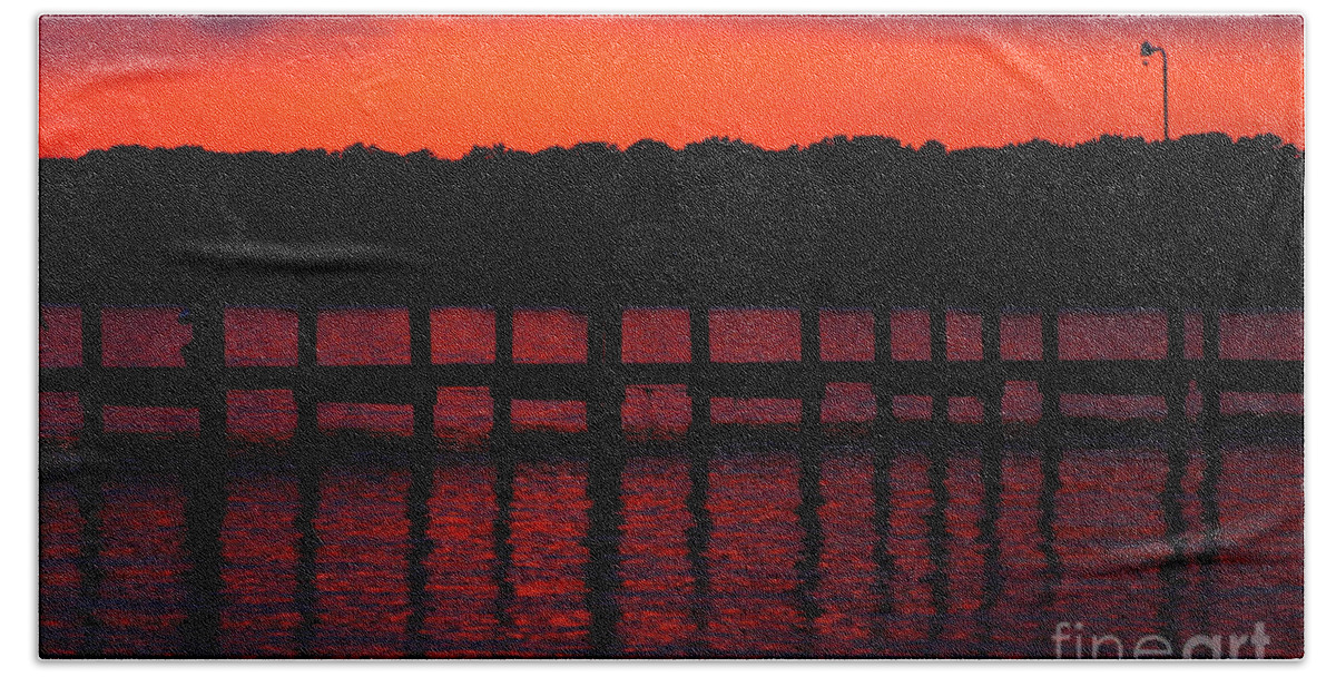 Clay Bath Towel featuring the photograph Bloody Dusk by Clayton Bruster