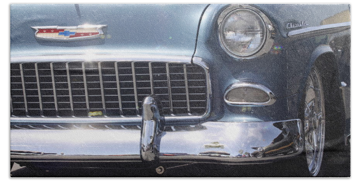 Blue Hand Towel featuring the photograph Blue Chevrolet by Jeff Floyd CA