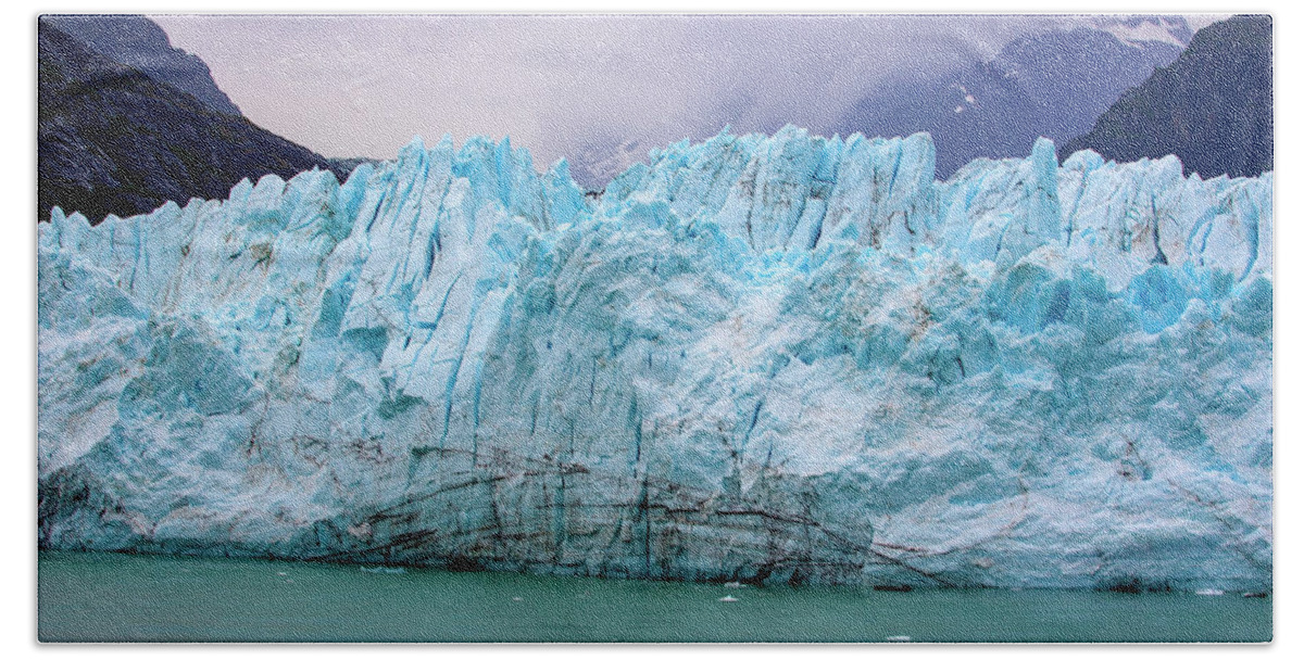 Blue Glacier Bath Towel featuring the photograph Blue Glacier by Anthony Jones