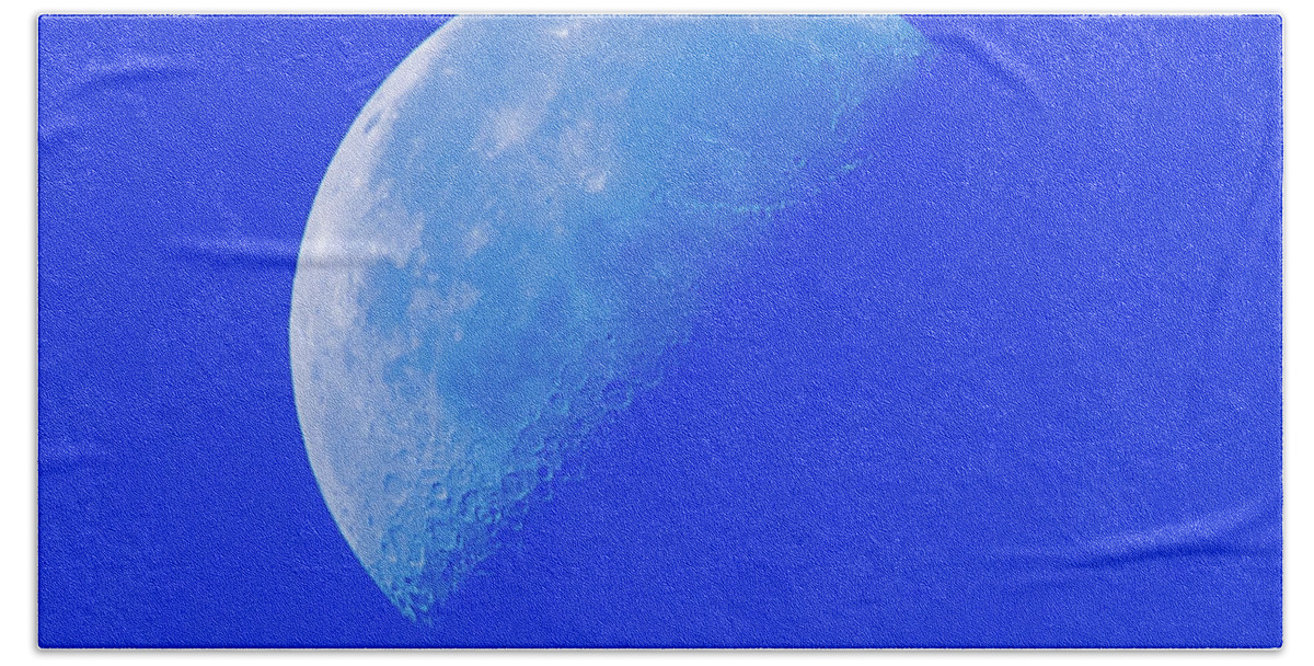 Blue Bath Towel featuring the photograph Blue Moon by Douglas Killourie
