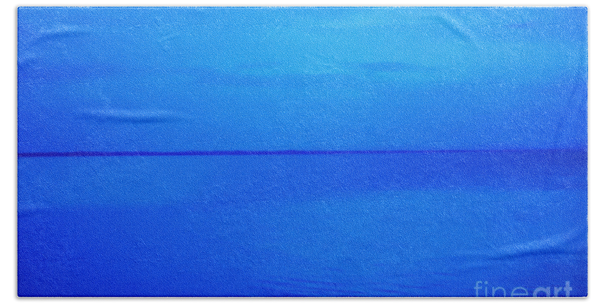 Blue Ocean Twilight Hand Towel featuring the photograph Blue Ocean Twilight by Randy Steele