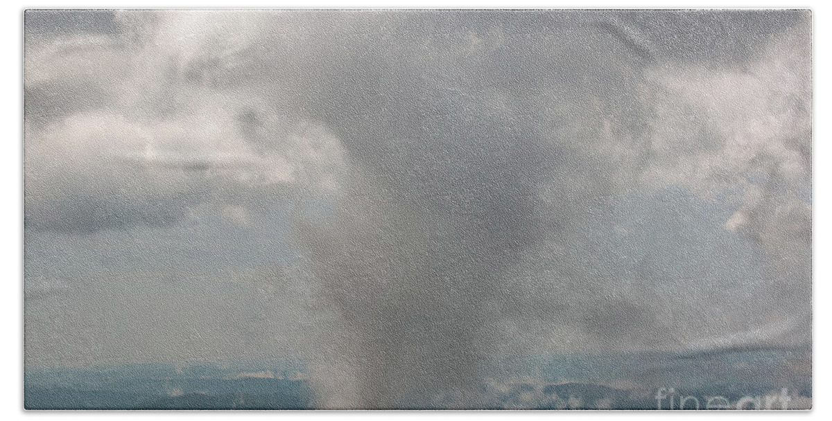 Blue Ridge Mountains Bath Towel featuring the photograph Blue Ridge Tornado by Robert Loe