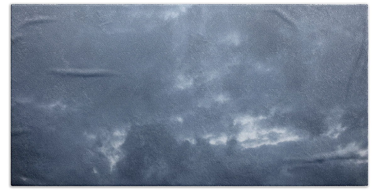 Sky Hand Towel featuring the photograph Blue Storm Clouds by K R Burks