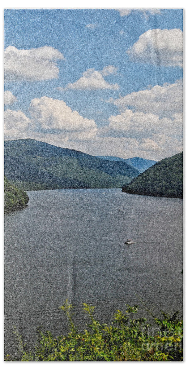 Bluestone Lake Bath Towel featuring the photograph Bluestone Lake - Hinton West Virginia by Kerri Farley
