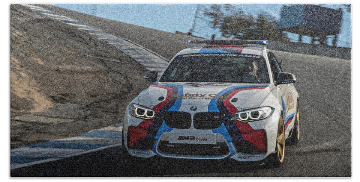 Bmw M2 Coupe Bath Towel featuring the photograph BMW M2 Coupe by Jackie Russo