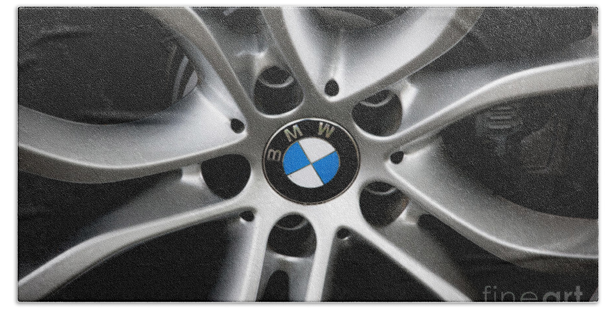 Bmw Wheel Bath Towel featuring the photograph BMW Wheel by Dale Powell