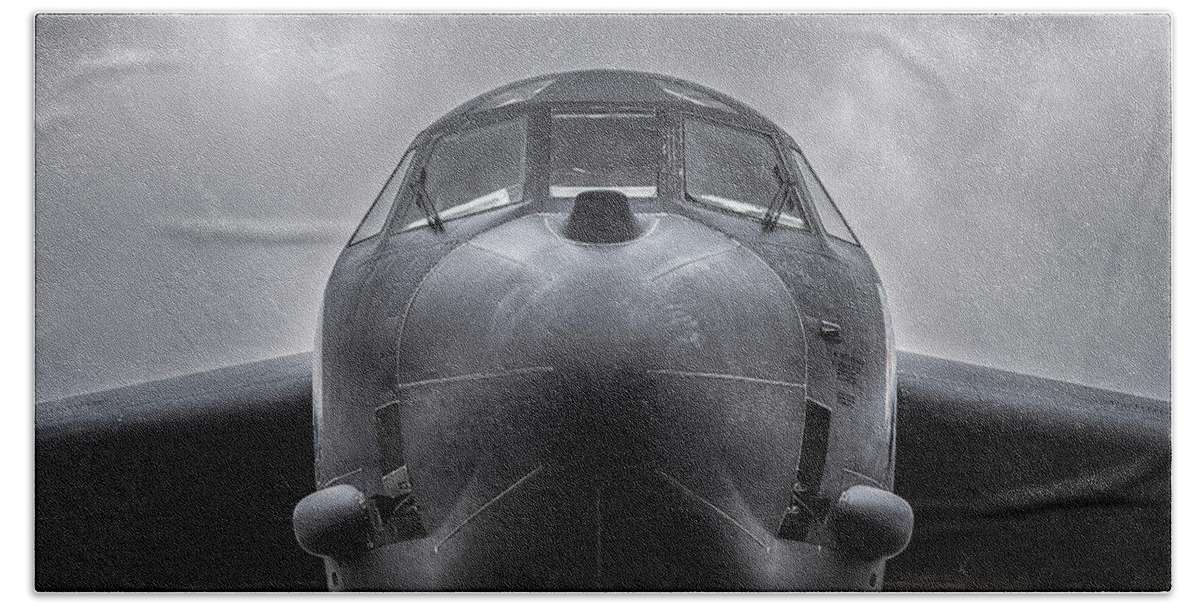 Boeing Bath Sheet featuring the digital art Boeing B-52 by Douglas Pittman