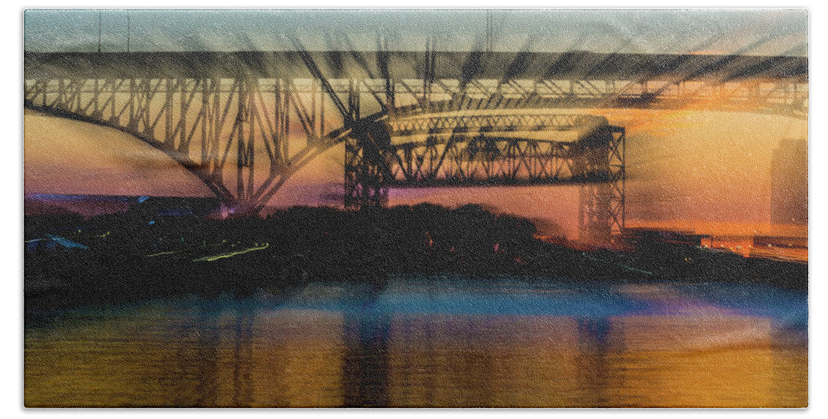 Motion Hand Towel featuring the photograph Bridge Motion by Stewart Helberg