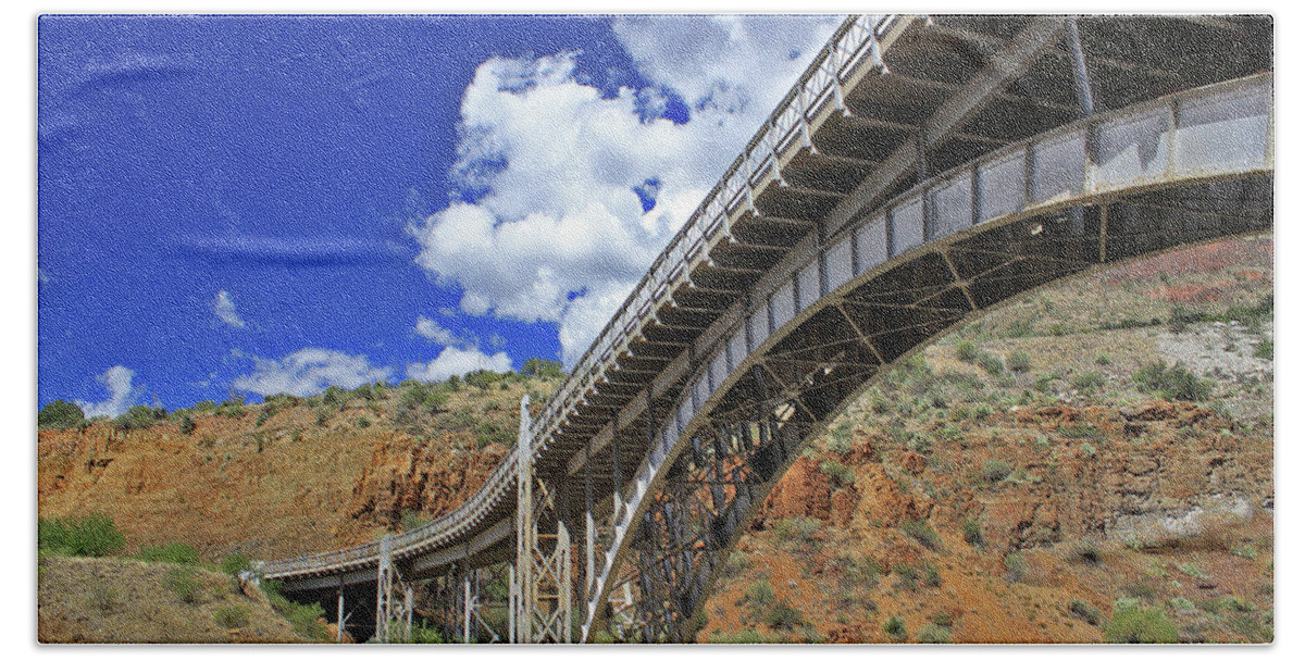 Bridge Hand Towel featuring the photograph Bridge to Yesteryear by Gary Kaylor