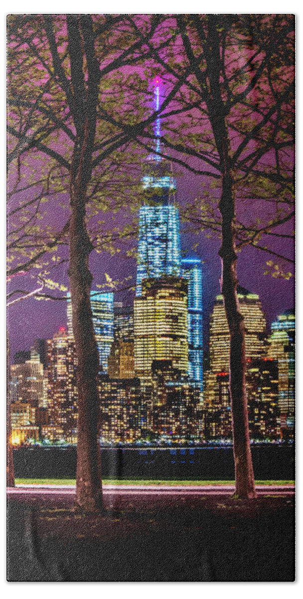 World Trade Center Bath Sheet featuring the photograph Bright Future by Az Jackson