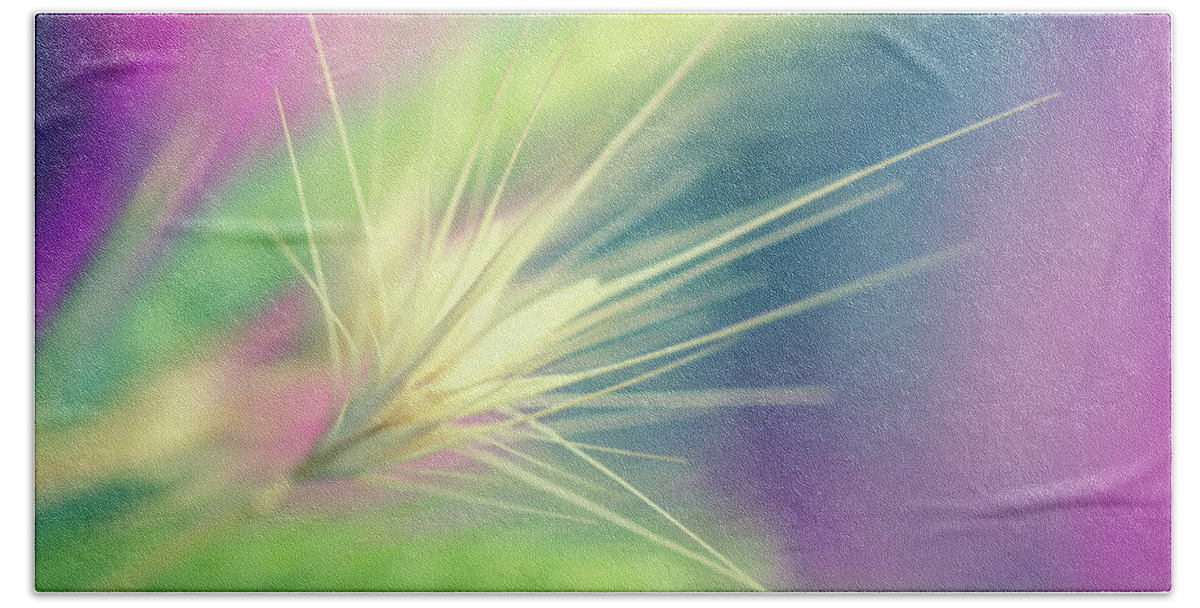 Photography Bath Towel featuring the digital art Bright Weed by Terry Davis