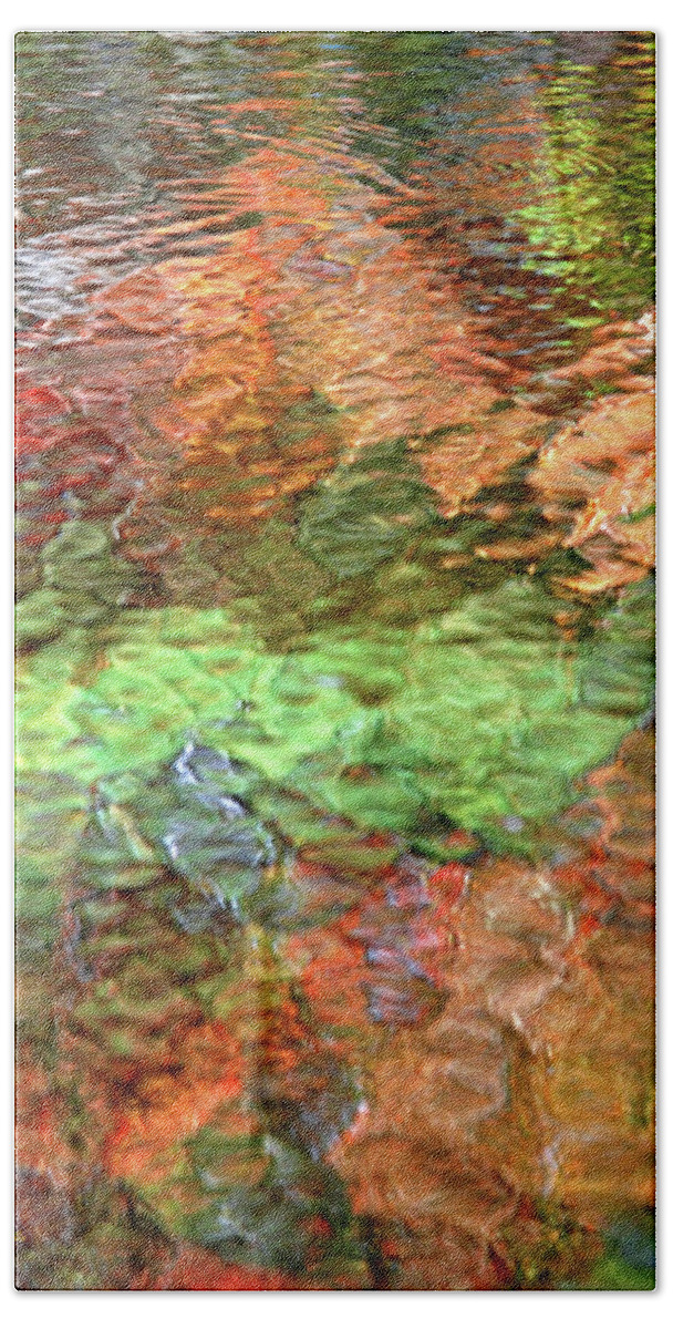Water Abstract Bath Towel featuring the photograph Brilliance Water Abstract by Christina Rollo
