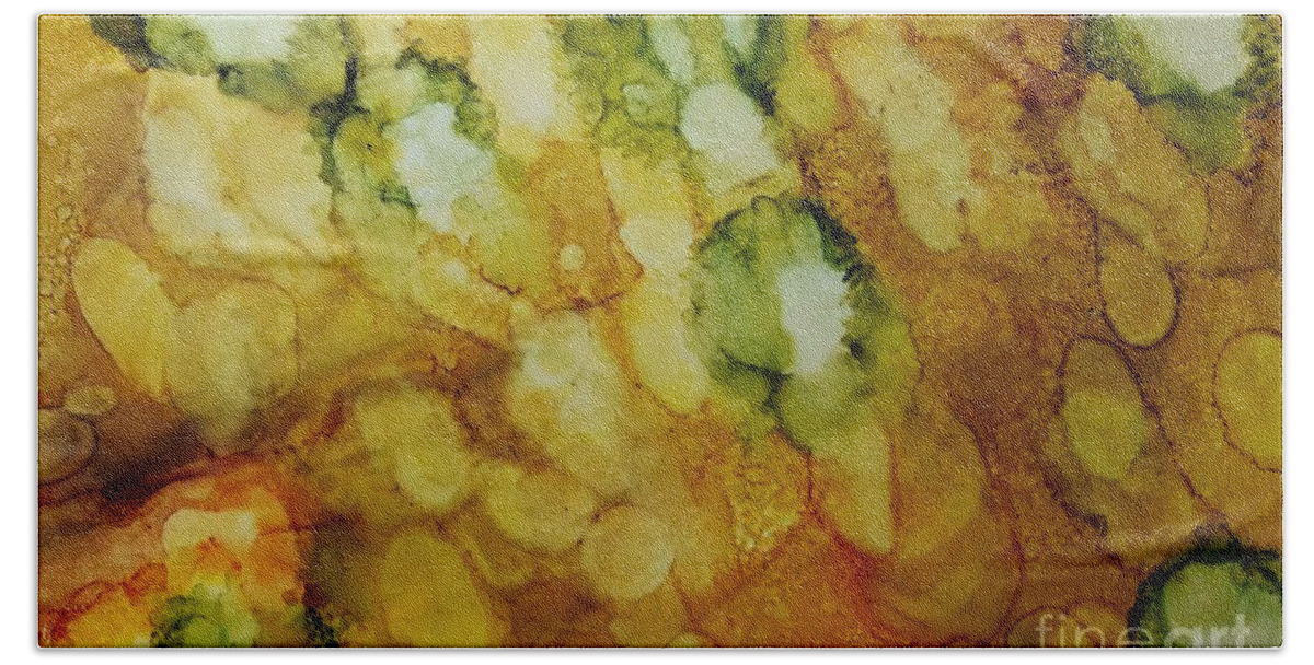 Alcohol Bath Towel featuring the painting Brussel Sprouts by Terri Mills