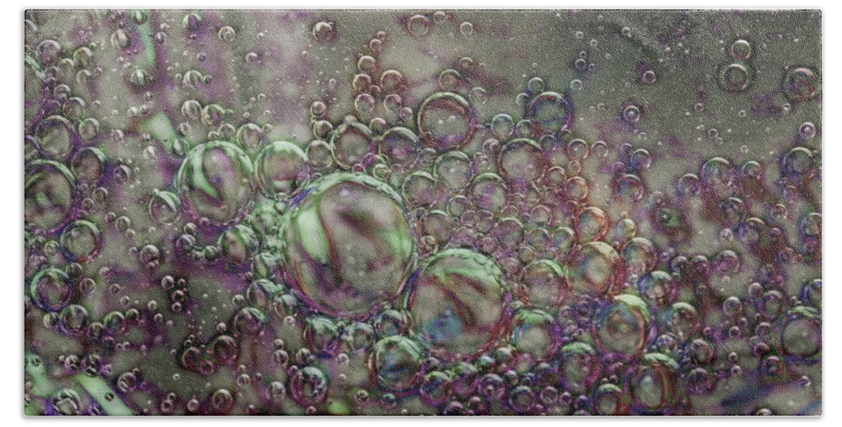 Bubbles Hand Towel featuring the photograph Bubbles by Judi Kubes