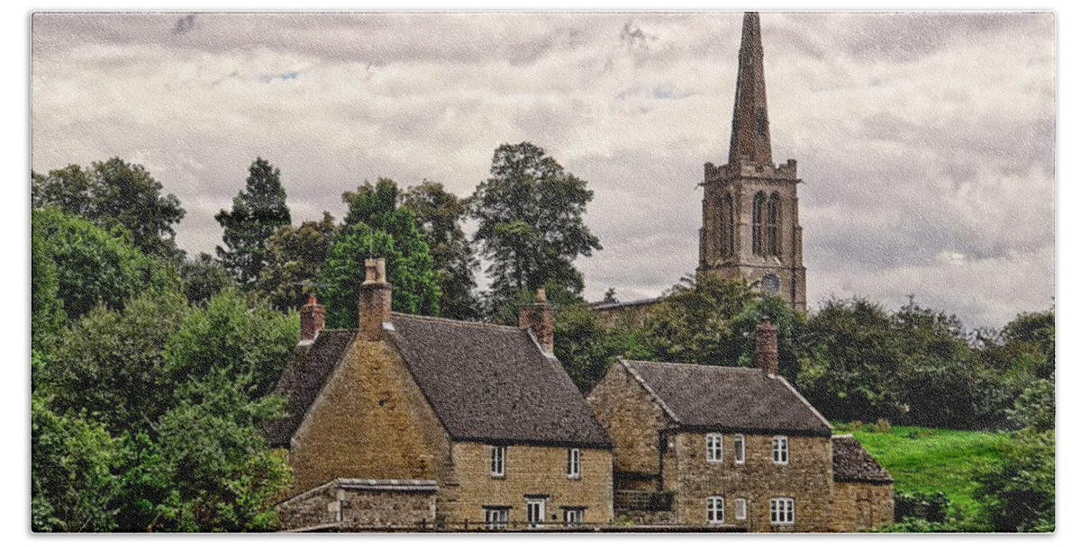 Bulwick Village Hand Towel featuring the photograph Bulwick Village Northamptonshire by Martyn Arnold