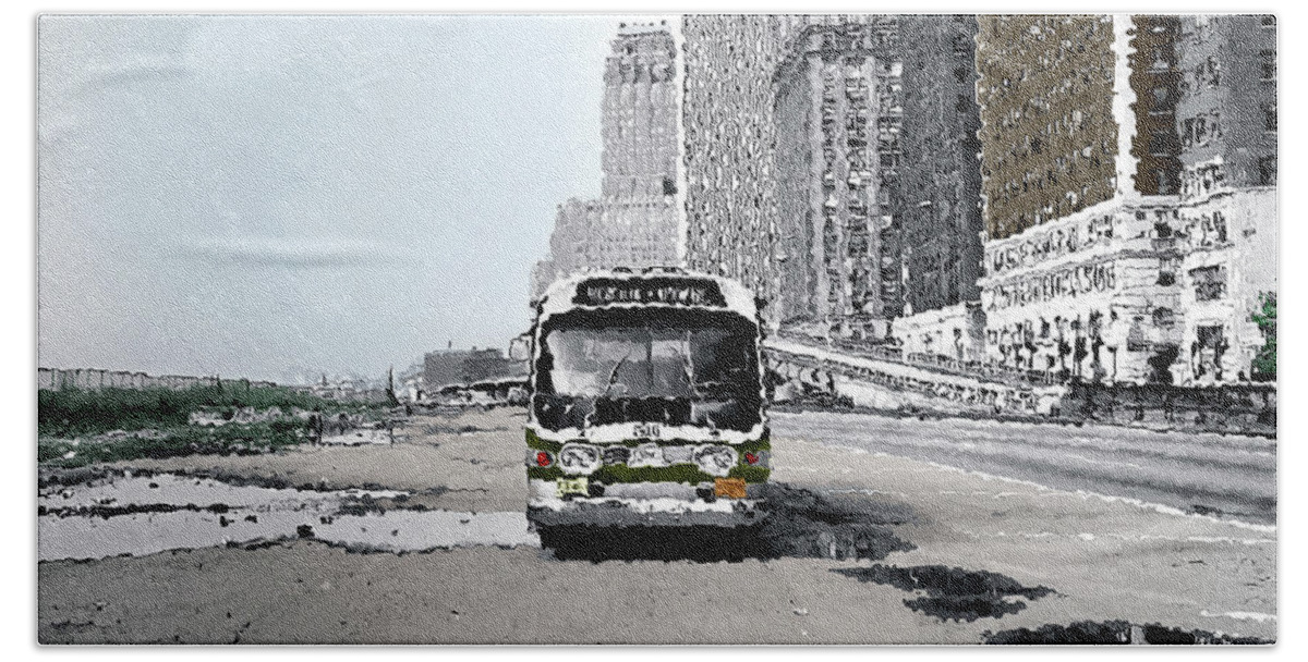 Bus Hand Towel featuring the photograph Bus by Mark Alesse