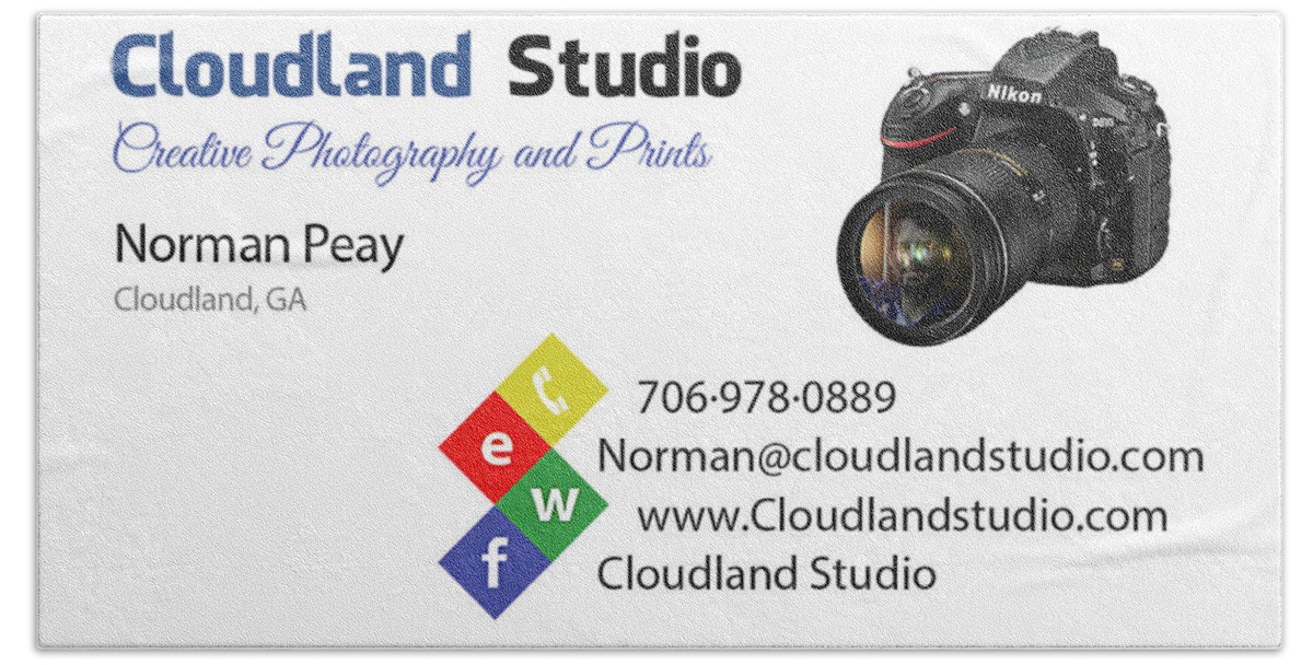  Hand Towel featuring the photograph Business Card by Norman Peay