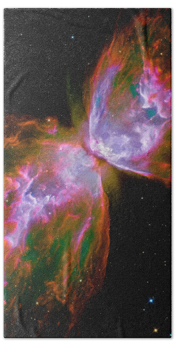 Butterfly Nebula Bath Towel featuring the photograph Butterfly Nebula by Paul W Faust - Impressions of Light