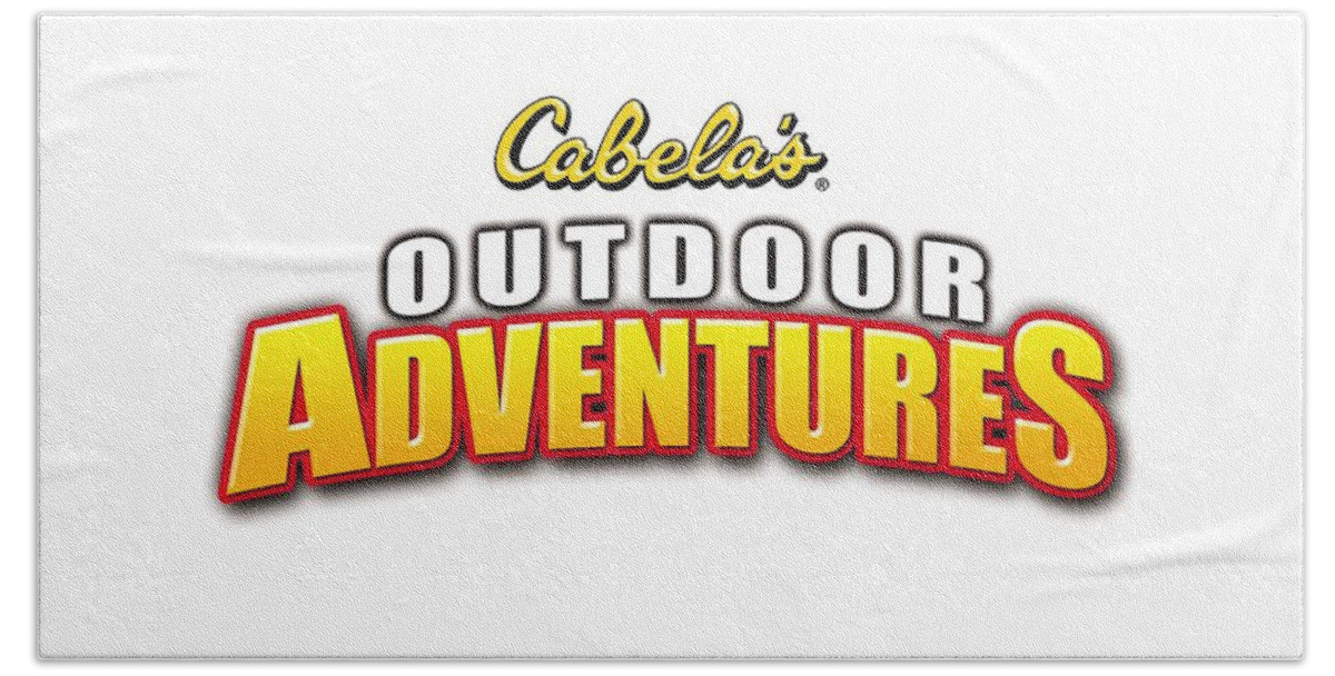 Cabela's Outdoor Adventures Hand Towel featuring the digital art Cabela's Outdoor Adventures by Super Lovely