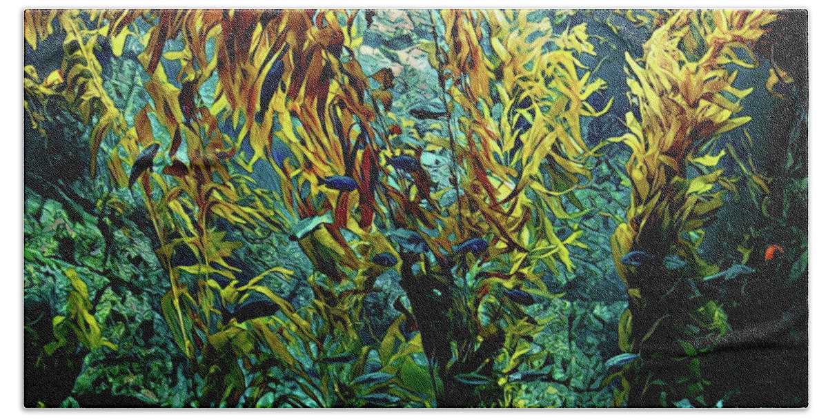 Big Hand Towel featuring the photograph California Kelp Forest by Russ Harris