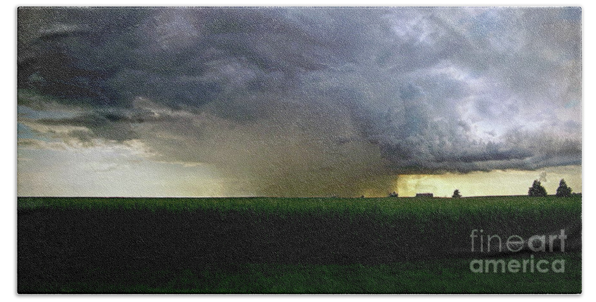 Color Photography Bath Towel featuring the photograph Calm Before The Storm by Sue Stefanowicz