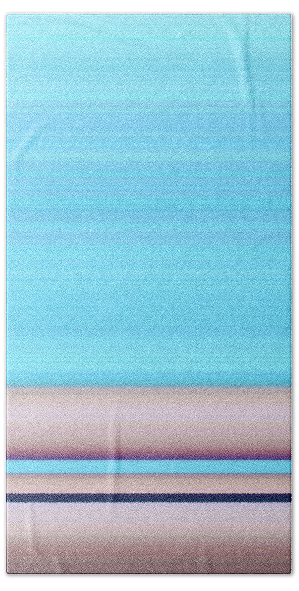 Calm Hand Towel featuring the digital art Calm Seas					 by Ann Johndro-Collins