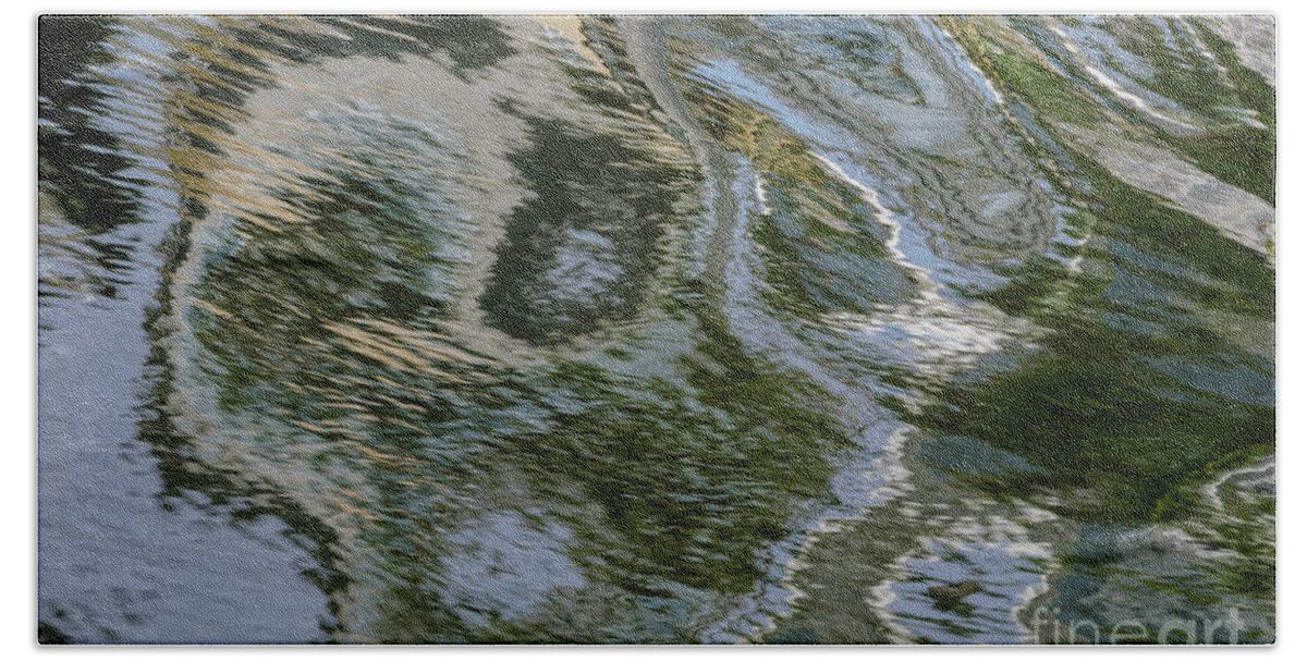 Water Bath Towel featuring the photograph Canal Ripples 2 by Werner Padarin