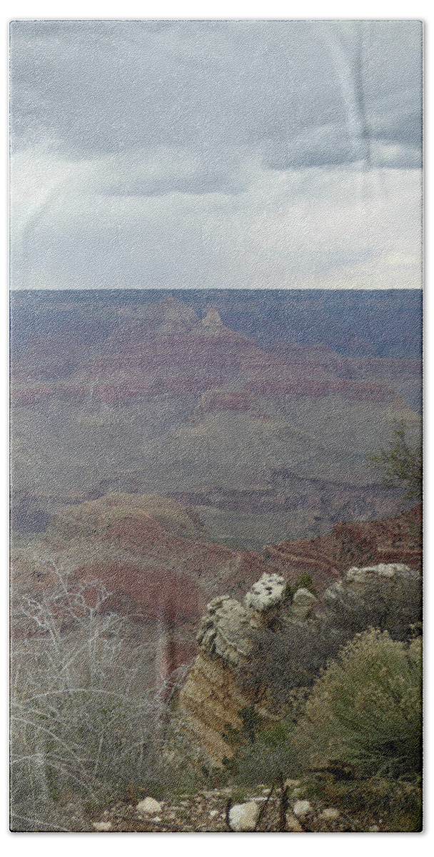 Afternoon Bath Towel featuring the photograph Canyon Edge by Gordon Beck