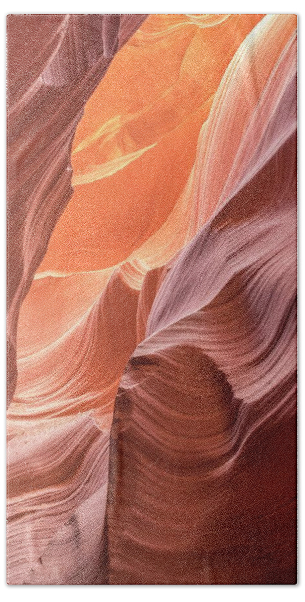 Antelope Canyon Bath Towel featuring the photograph Canyon Magic by Jeanne May