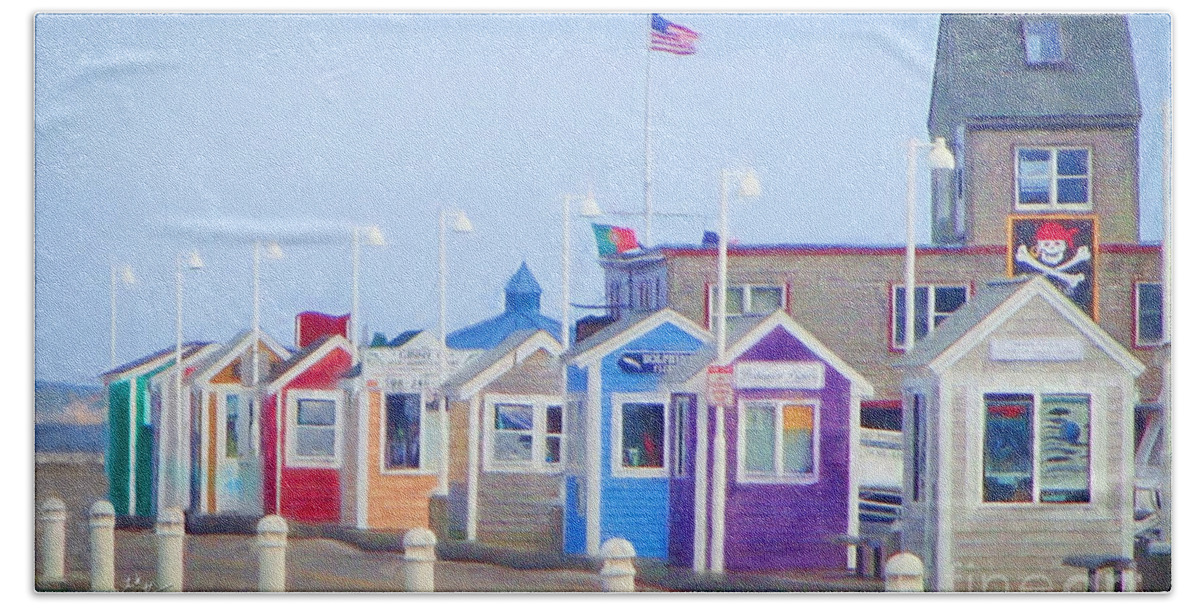 Cape Cod Bath Towel featuring the photograph Cape Cod Cabins by TK Goforth