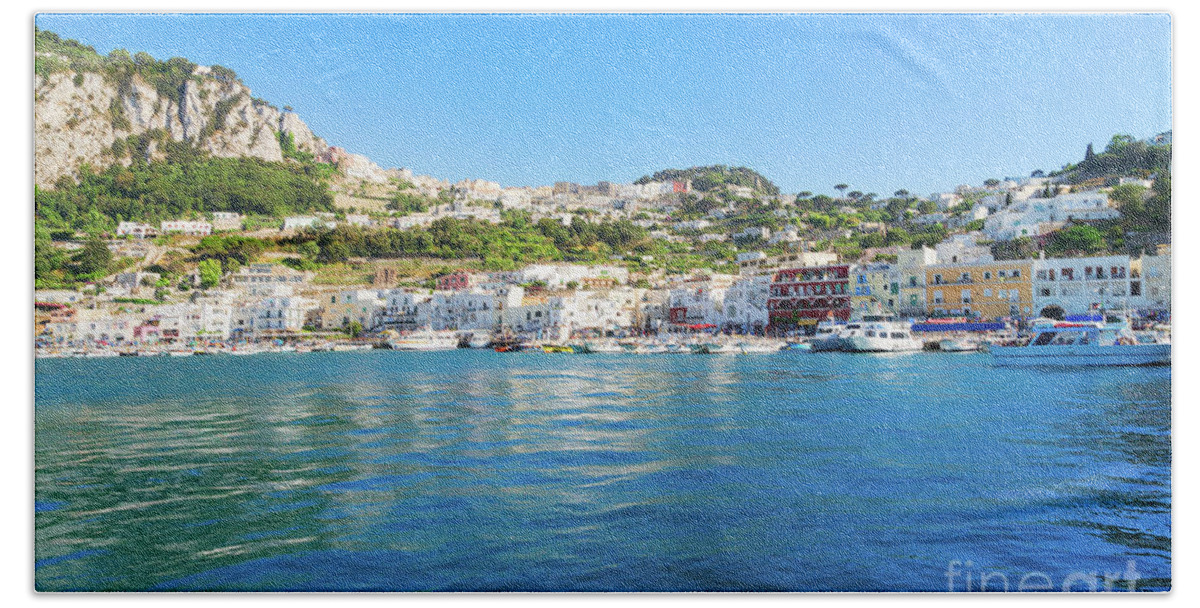 Capri Hand Towel featuring the photograph Capri Island, Italy by Anastasy Yarmolovich
