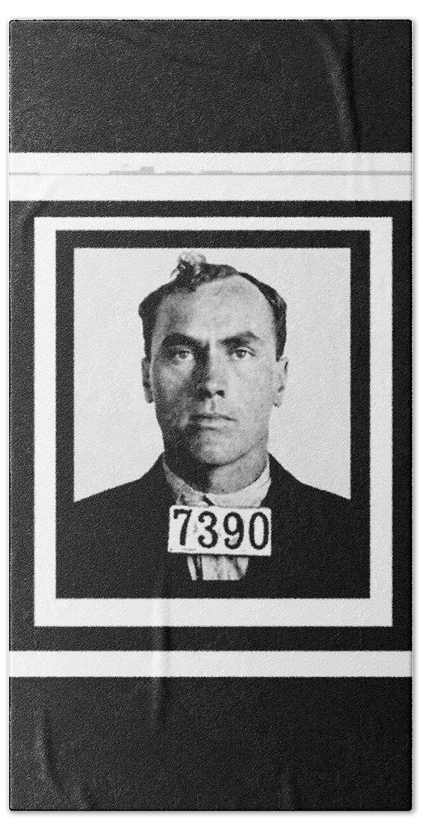 Carl Panzram Under The Alias Jefferson Baldwin 1915 Color Added 2016 Bath Towel featuring the photograph Carl Panzram under the alias Jefferson Baldwin 1915 color added 2016 by David Lee Guss