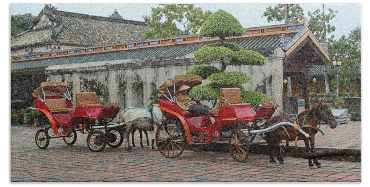 Carriage Bath Towel featuring the photograph Carriage Rides by Samantha Delory