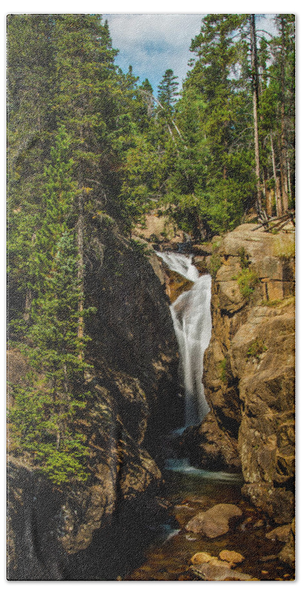 Colorado Hand Towel featuring the photograph Chasm Falls by John Roach