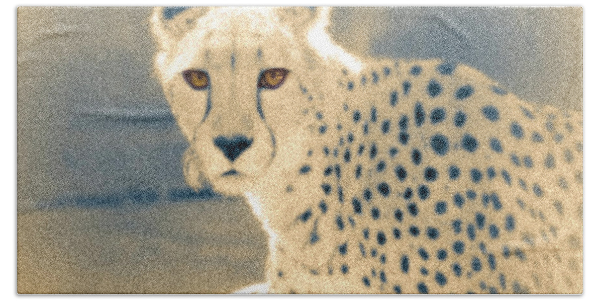 5dmkiv Bath Towel featuring the photograph Cheetah by Mark Mille