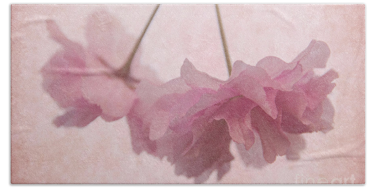 Cherry Blossom Bath Towel featuring the photograph Cherry Blossom Froth by Ann Garrett