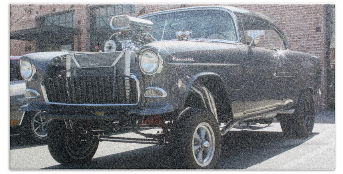 Chevy Bath Towel featuring the photograph Chevrolet Gasser by Jeff Floyd CA