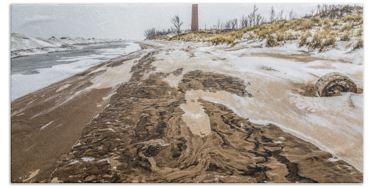 Lighthouse Bath Towel featuring the photograph Chocolate Swirl by Joe Holley