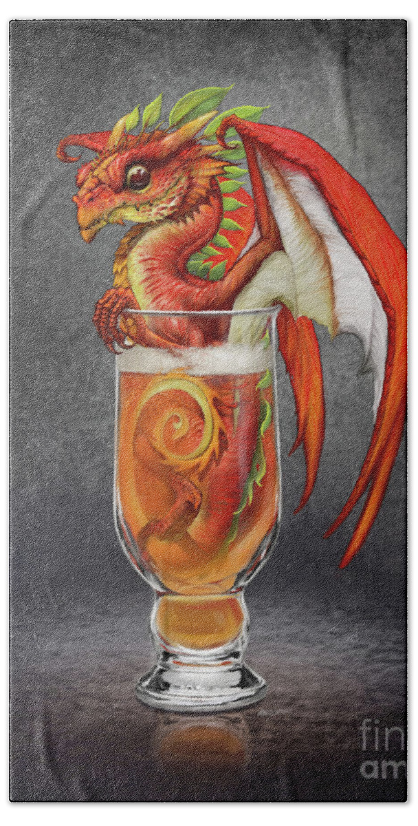 Cider Bath Towel featuring the digital art Cider Dragon by Stanley Morrison