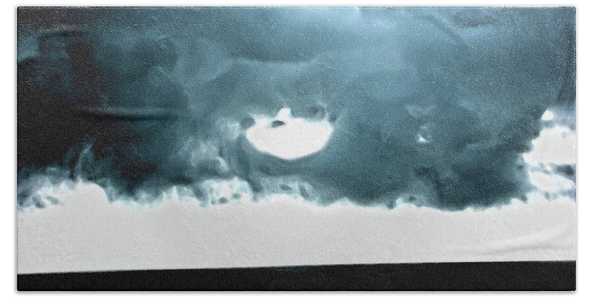 Storm Clouds Bath Towel featuring the photograph Circle of Storm Clouds by Gina O'Brien
