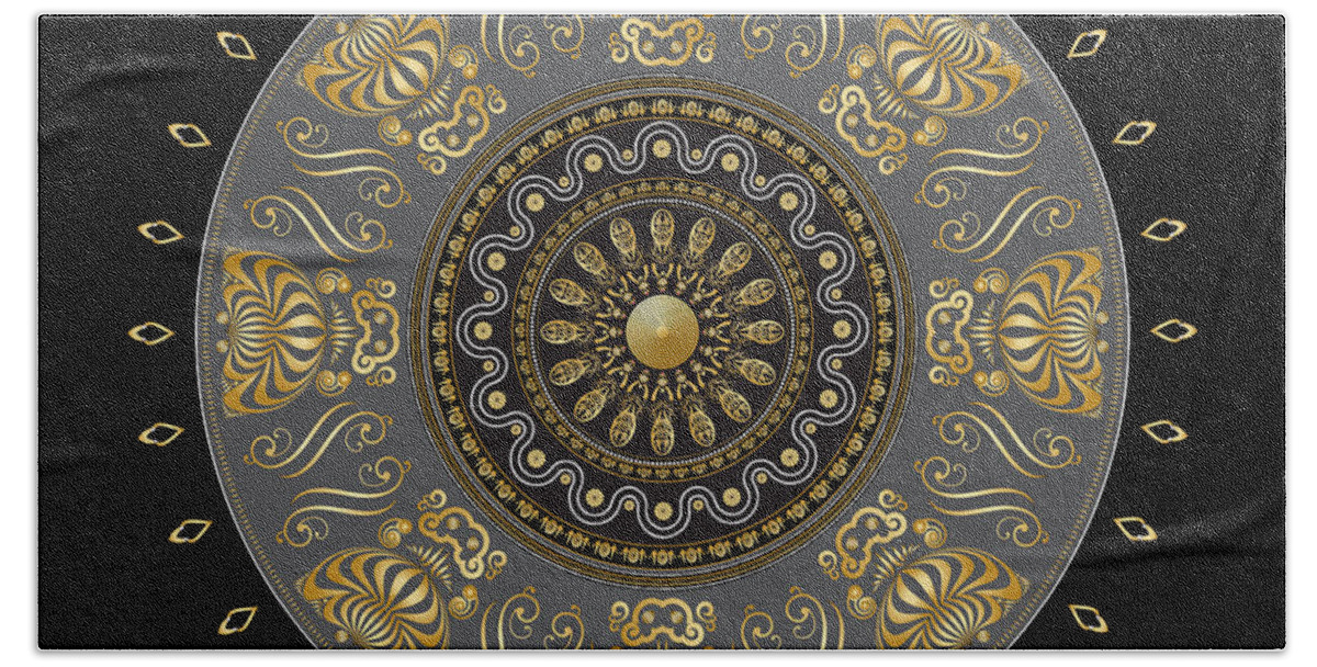 Mandala Bath Towel featuring the digital art Circulosity No 3013 by Alan Bennington