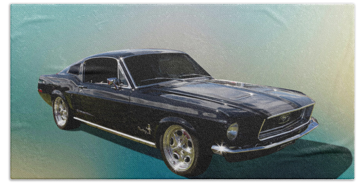 Car Bath Towel featuring the photograph Classic Fastback by Keith Hawley