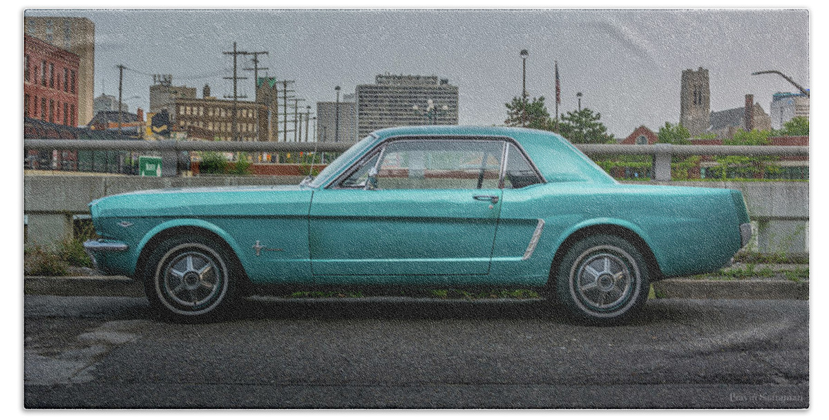 Mustang Hand Towel featuring the photograph Classic Mustang by Pravin Sitaraman