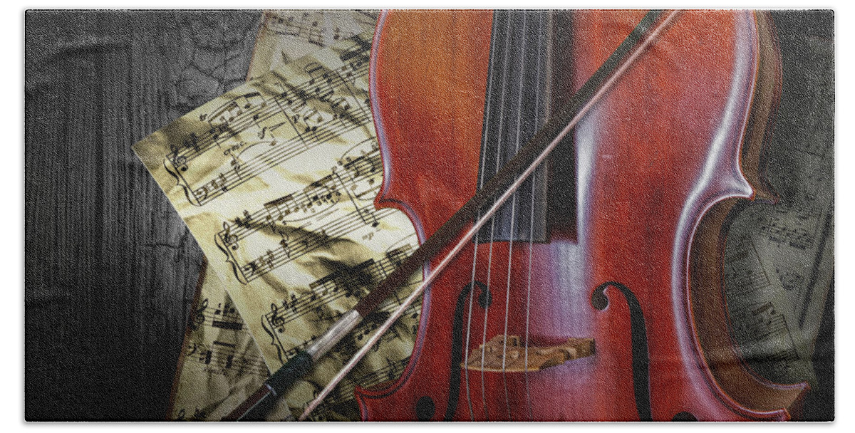 Cello Hand Towel featuring the photograph Classical Cello by Randall Nyhof