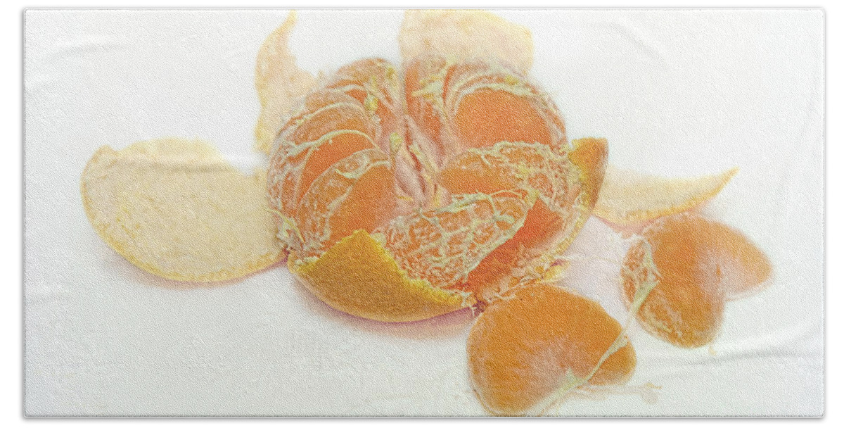 Clementine Hand Towel featuring the photograph Clementine by Olga Hamilton