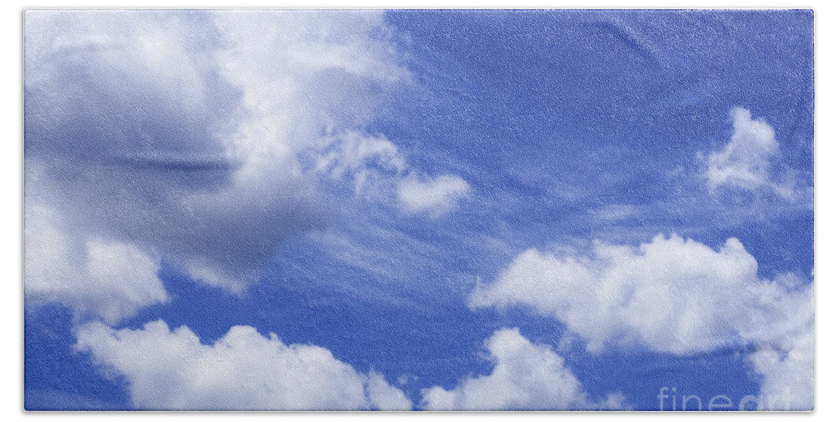 Clouds Bath Towel featuring the photograph Clouds 2 by Frances Ann Hattier