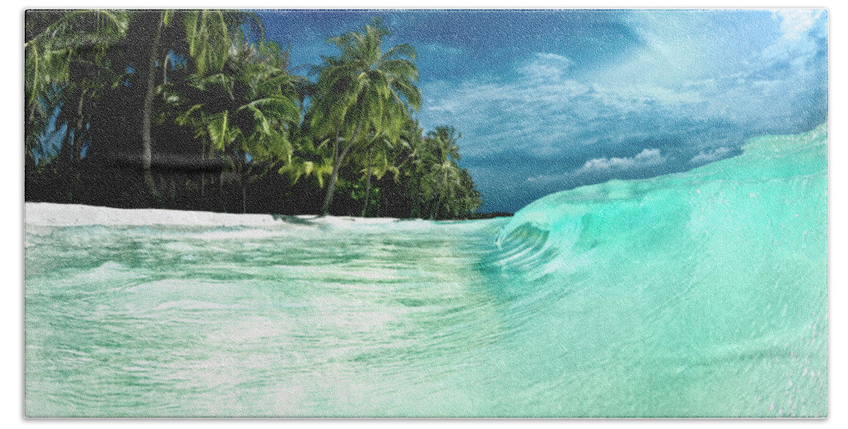  Ocean Bath Towel featuring the photograph Coconut Water by Sean Davey